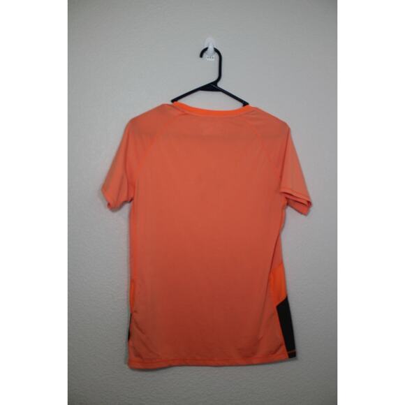 UNDER ARMOUR Women’s Medium Polyester T-Shirt, Orange heatgear Tee - Picture 9 of 9